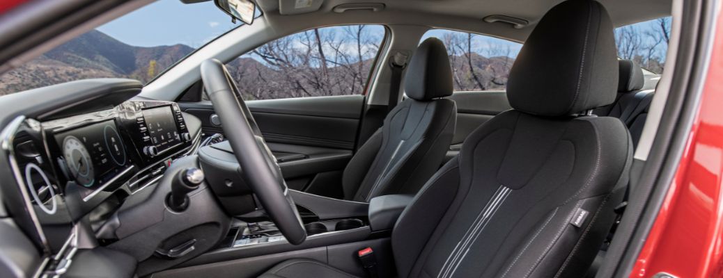 Front seats of the 2023 Hyundai Elantra