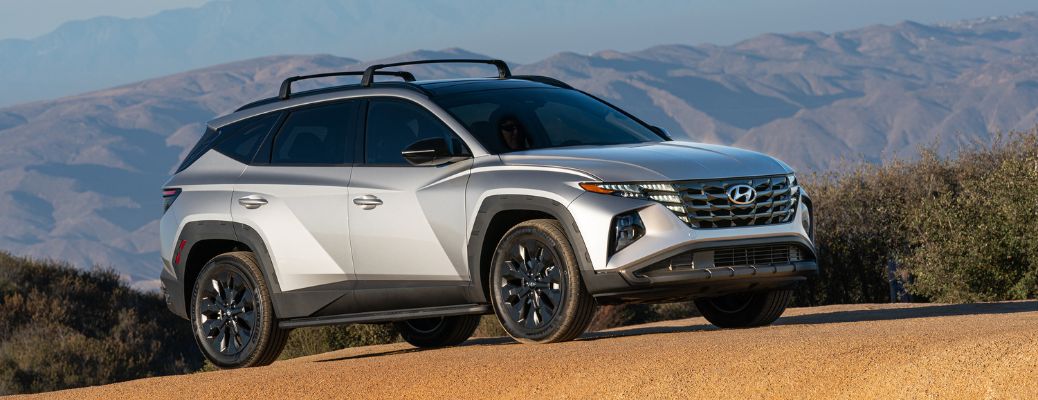 2023 Hyundai Tucson exterior view parked off-road