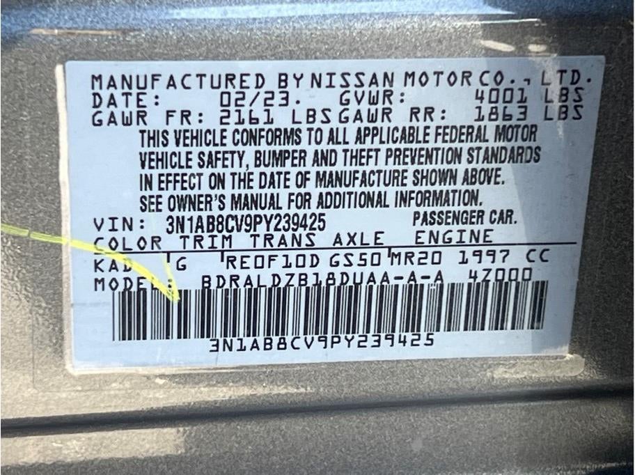 2023 Nissan Sentra SV Sedan 4D