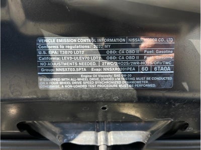 2022 Nissan Pathfinder SV Sport Utility 4D