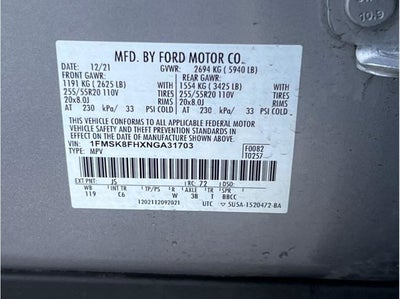 2022 Ford Explorer Limited Sport Utility 4D