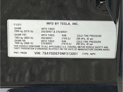 2022 Tesla Model Y Performance Sport Utility 4D