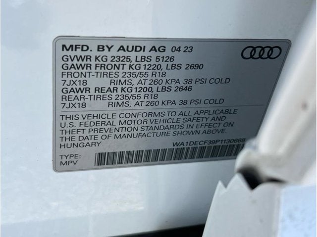 2023 Audi Q3 45 TFSI S line Premium Sport Utility 4D