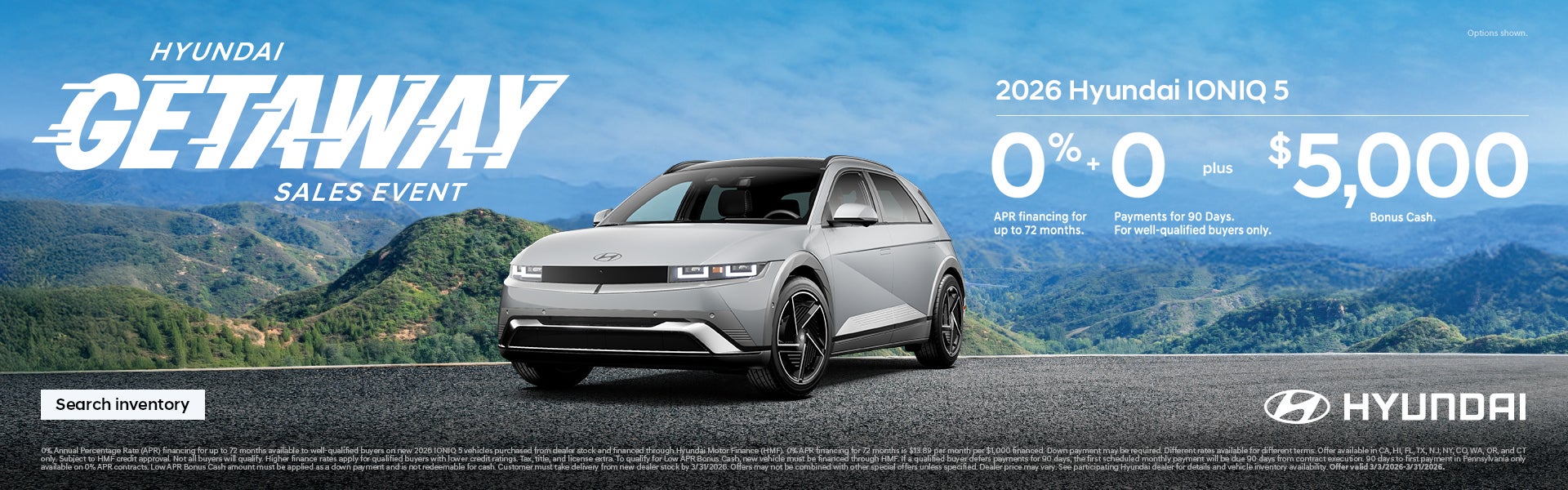 West Hyundai 2026 Getaway Sales Event Offer