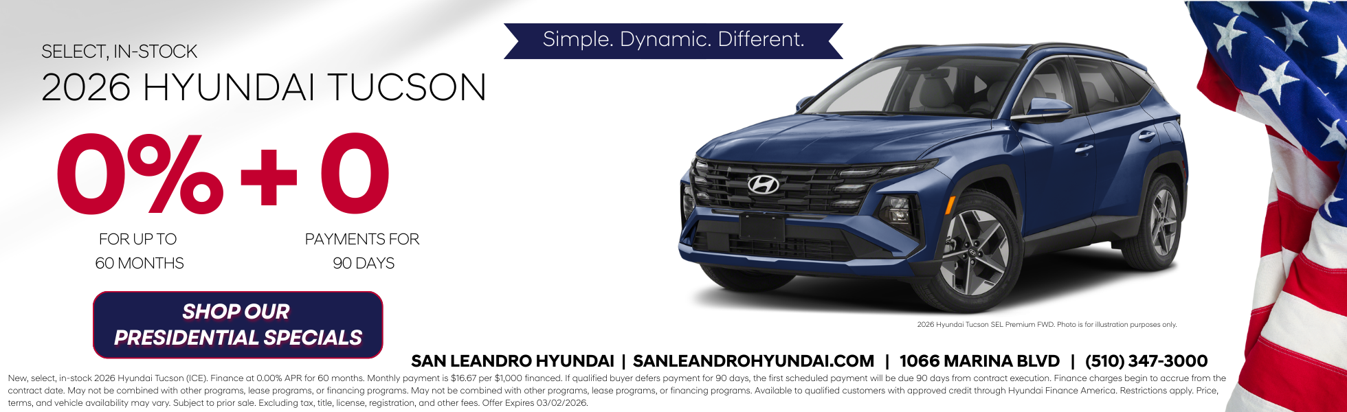 Presidents' Day Sales Event!