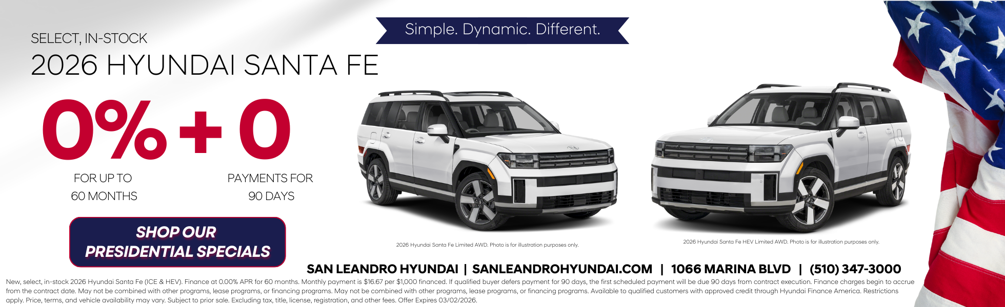 Presidents' Day Sales Event!